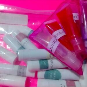 Handmade lip oils Mystery Spearmint or Passionfruit Rose  Bundle of two